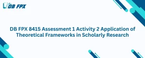 DB FPX 8415 Assessment 1 Activity 2 Application of Theoretical Frameworks in Scholarly Research