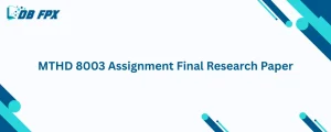 MTHD 8003 Assignment Final Research Paper