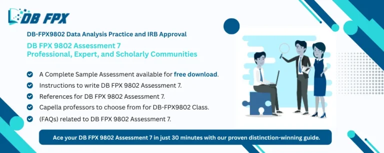 DB FPX 9802 Assessment 7 Professional, Expert, and Scholarly Communities