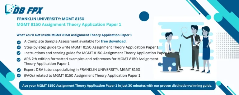 MGMT 8150 Assignment Theory Application Paper 1