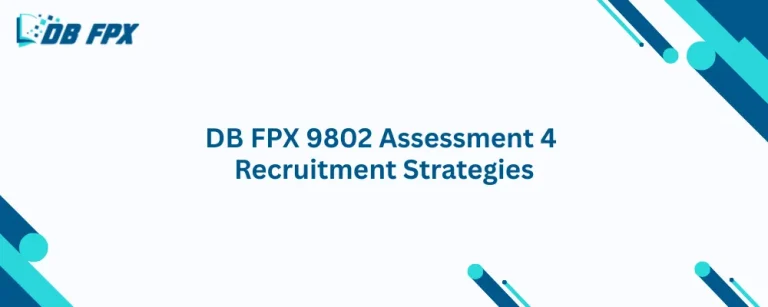 DB FPX 9802 Assessment 4 Recruitment Strategies